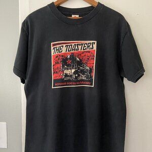 Vintage THE TOASTERS Ska Band Punk Rock Black MOSCOW Russia T-Shirt Size Medium